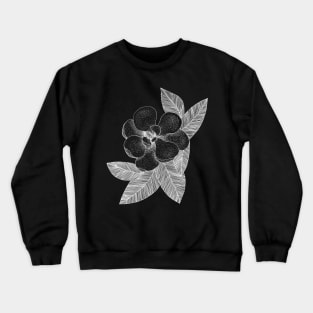 Magnolia - chalkboard, flowers, spring Crewneck Sweatshirt